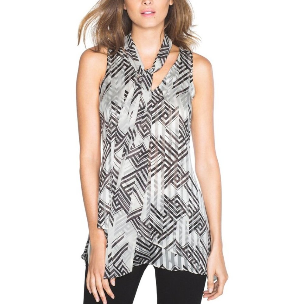 WHBM Shadow Stripe Tunic